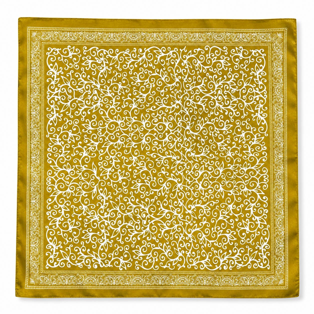 Chartreuse Patterned Scarf