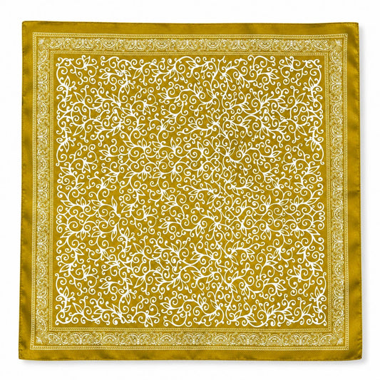 Chartreuse Patterned Scarf