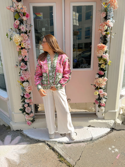 Phoebe Floral Reversible Quilted Jacket - FINAL SALE