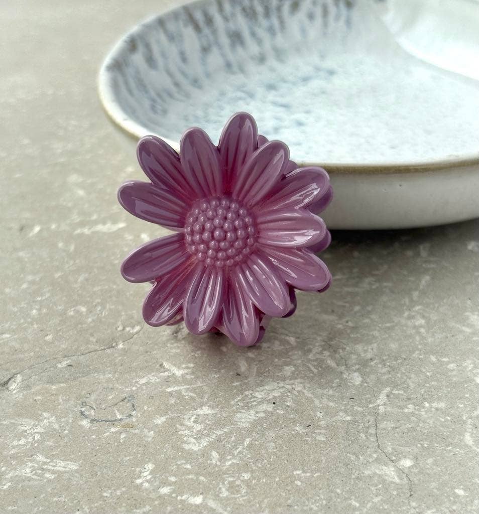 Purple Flower Claw Clamp