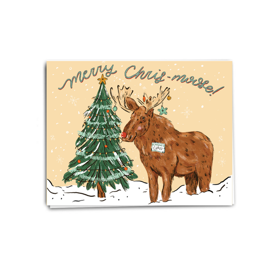 Chris-moose Christmas Card