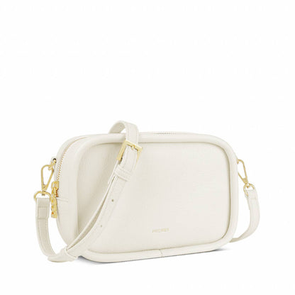Erika Recycled Vegan Crossbody Bag in Black Pebbled