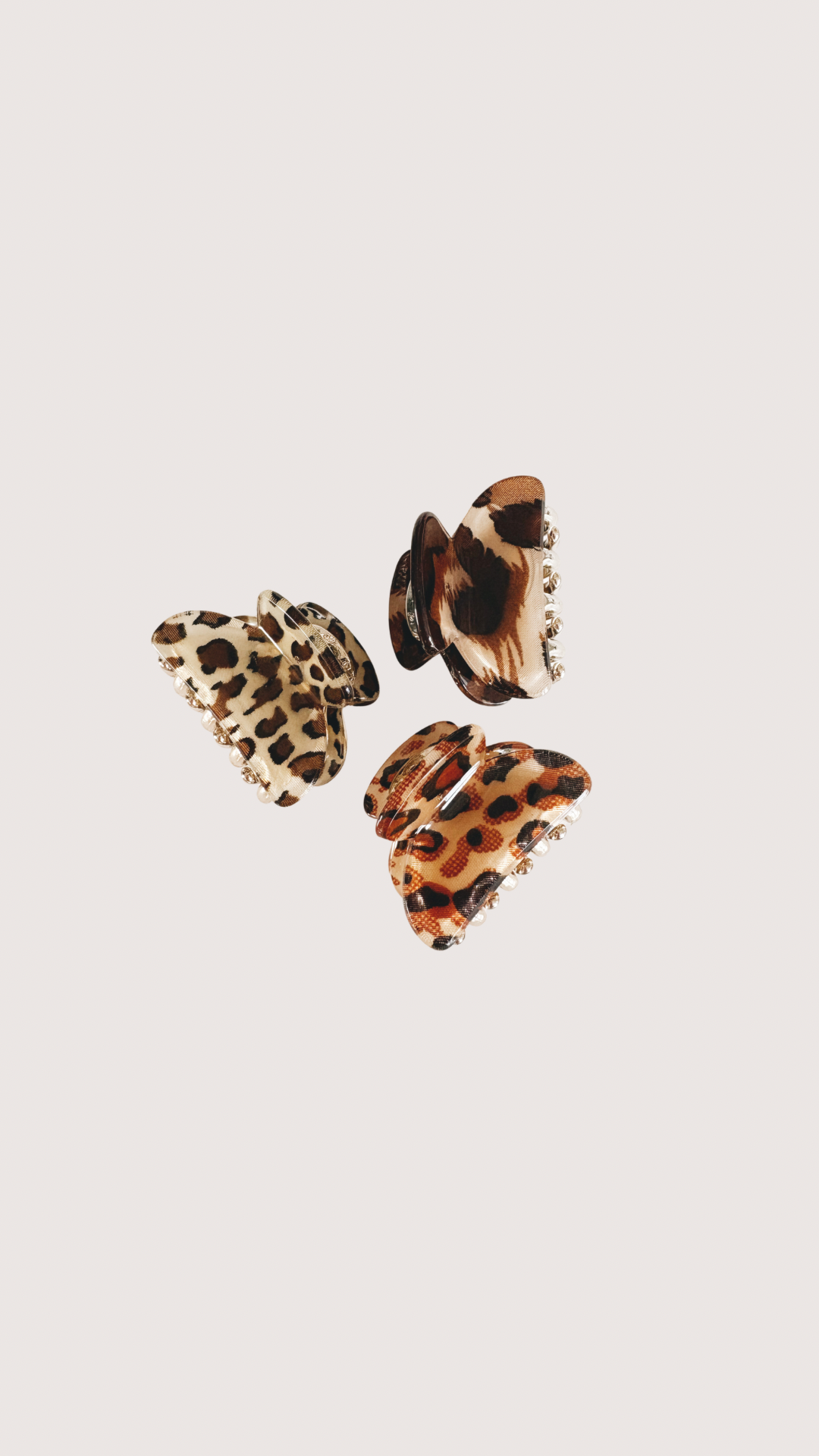 Leopard Mini Hair Clips Set