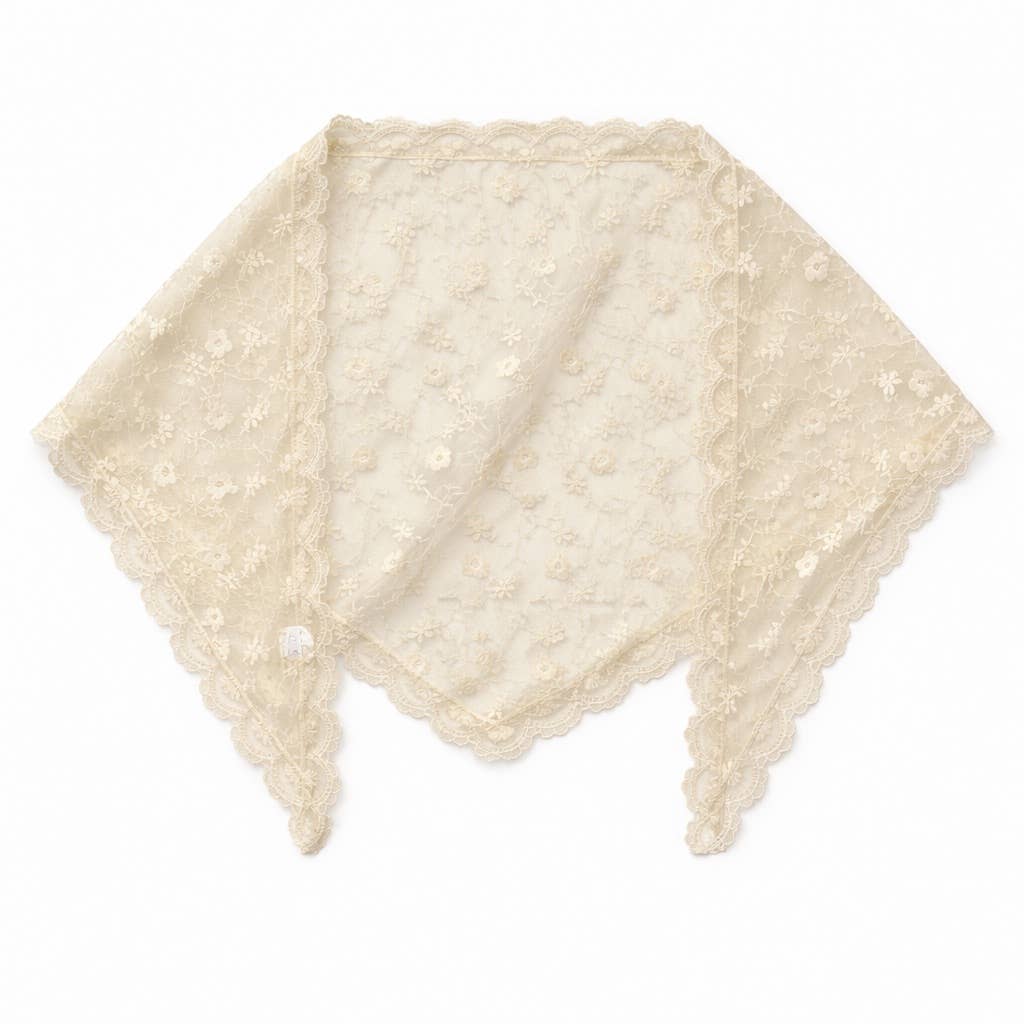 Lace Scarf in Cream