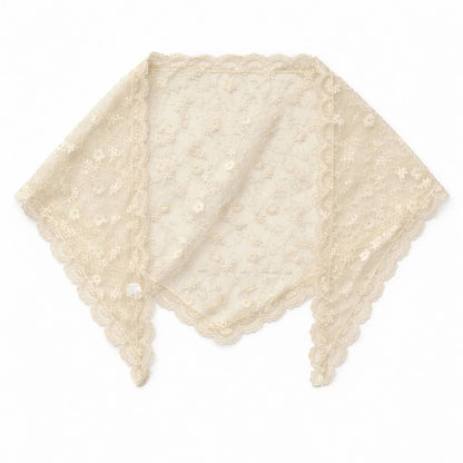 Lace Scarf in Cream
