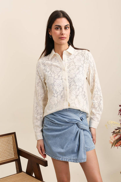 Chloe Floral Lace Top