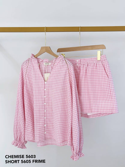 Megg Gingham Blouse- FINAL SALE