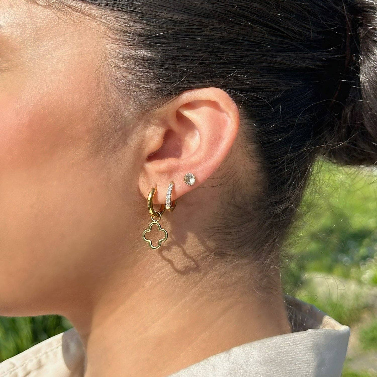 Simple Clover Earrings