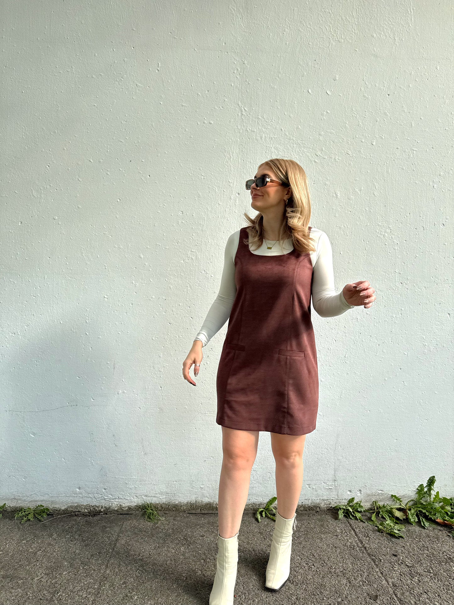 Yazmin Suede Dress