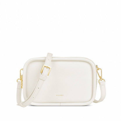 Erika Recycled Vegan Crossbody Bag in Black Pebbled