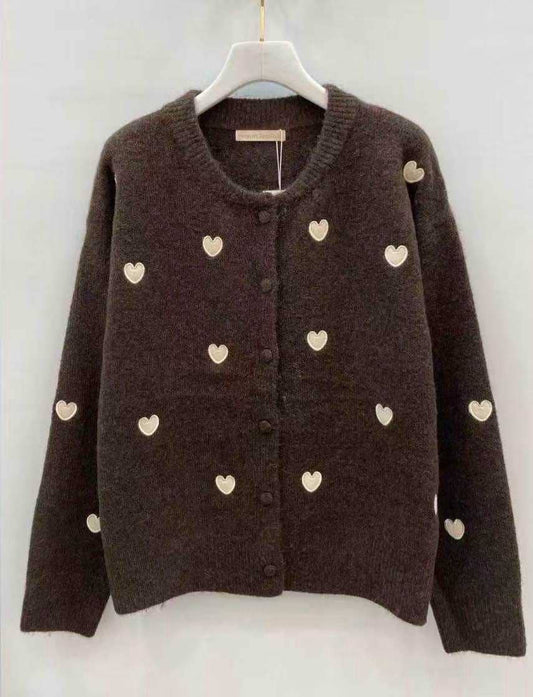 Lover Cardigan in Brown