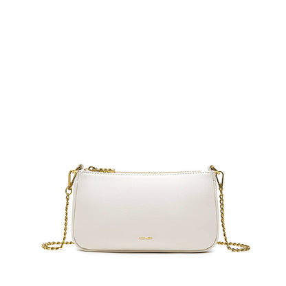 Francine Recycled Vegan Chain Crossbody Bag in Coconut Cream