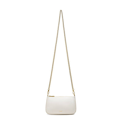 Francine Recycled Vegan Chain Crossbody Bag in Coconut Cream