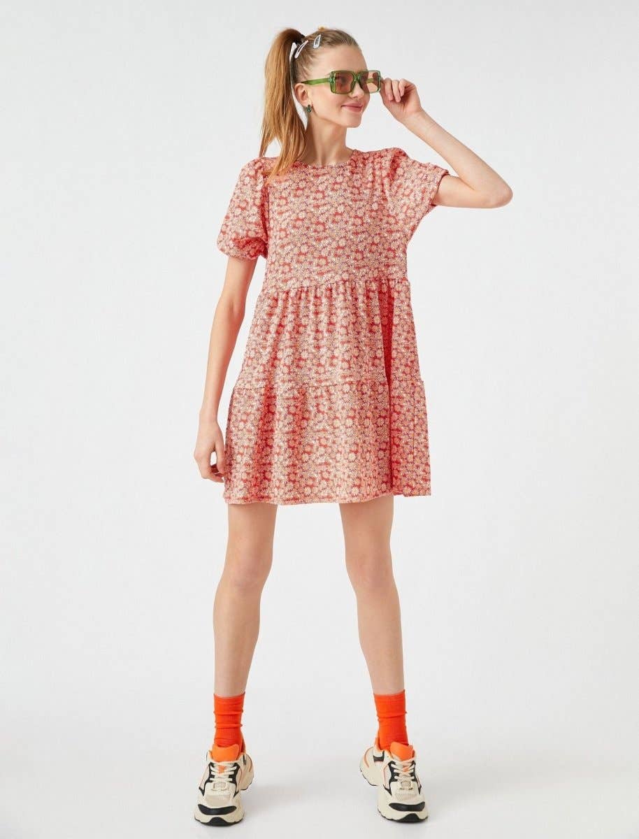 Kimberly Puff Sleeve Mini Dress