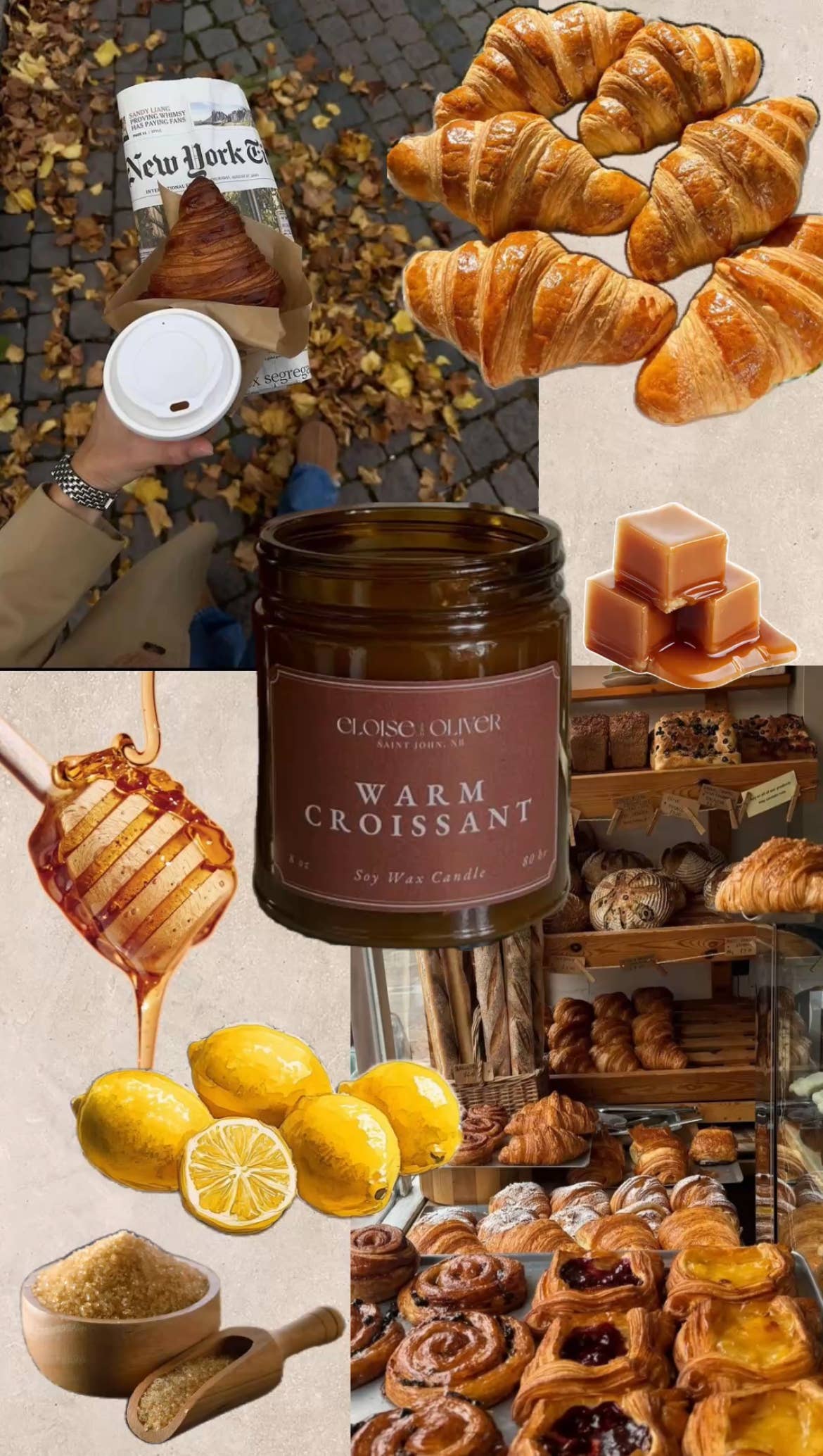 Warm Croissant Candle