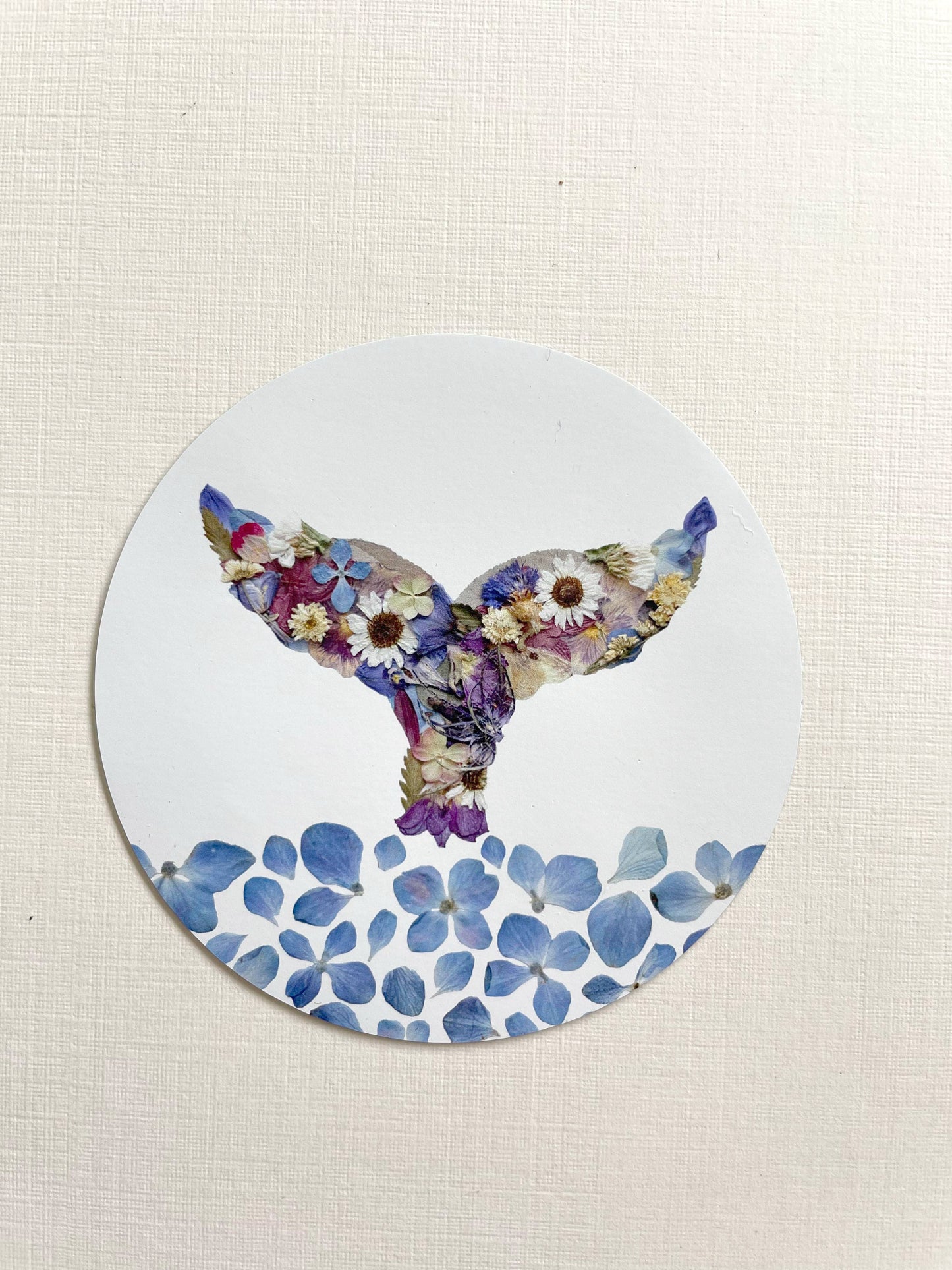 Whale Tail Flower Magnet