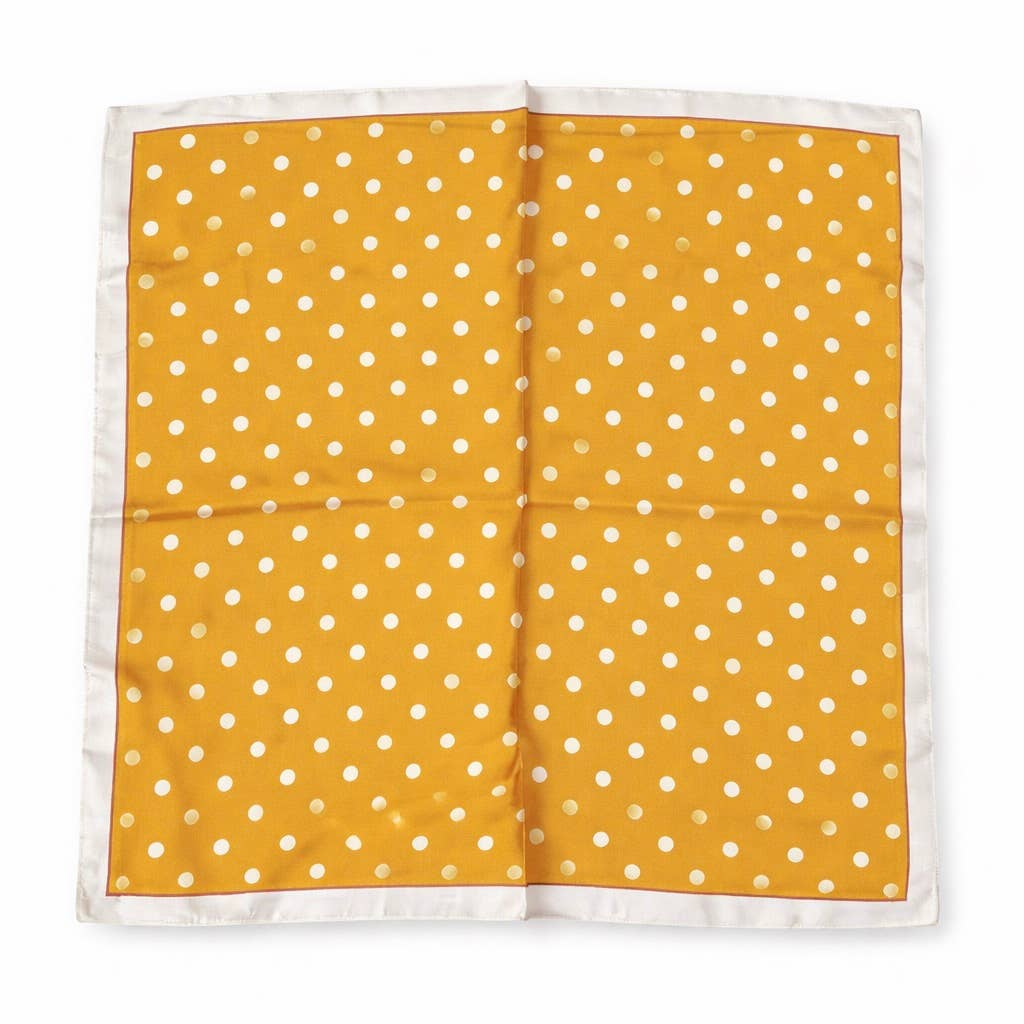 Yellow Polka Dot Scarf