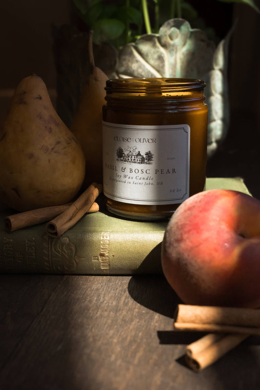 Basil and Bosc Pear Candle