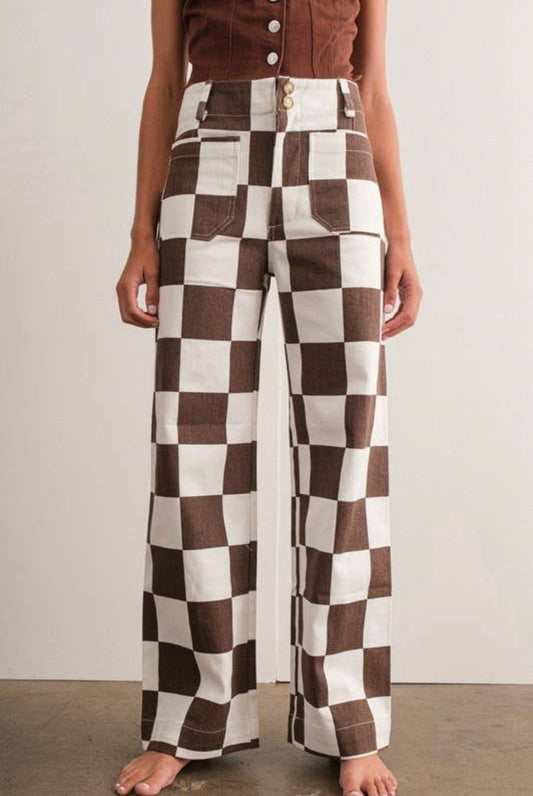 Amiyah Checkered Pant