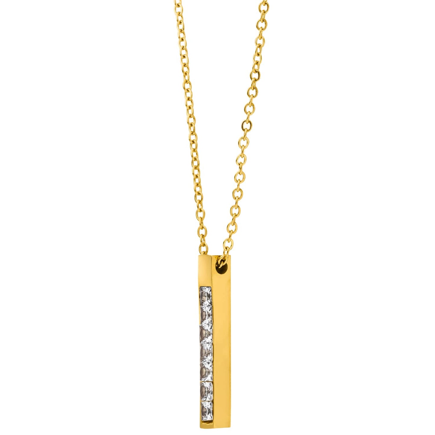 Zircon Bar Necklace