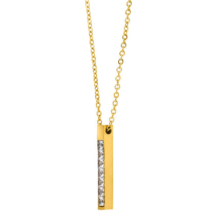 Zircon Bar Necklace