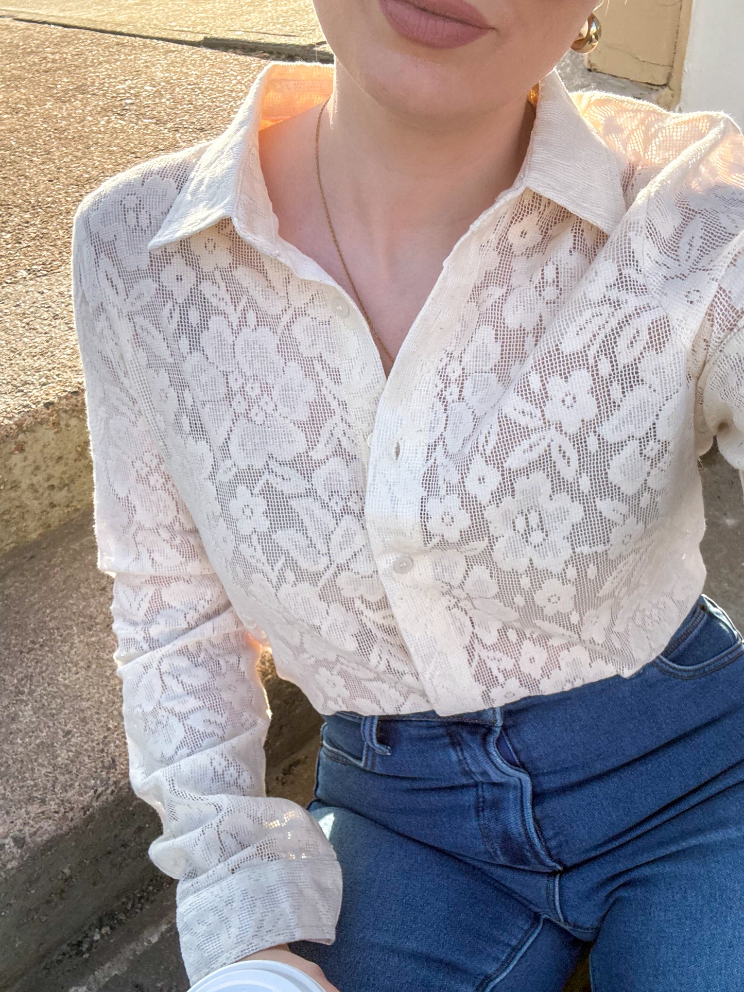 Chloe Floral Lace Top