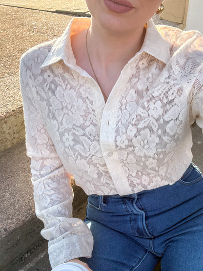 Chloe Floral Lace Top