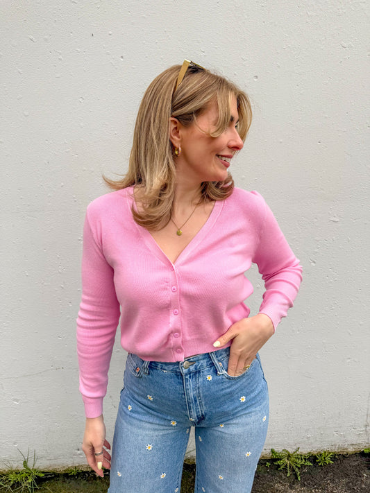 Melfi Cardigan in Pink