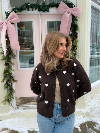 Lover Cardigan in Brown