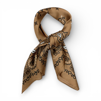 Brown Bandana Scarf