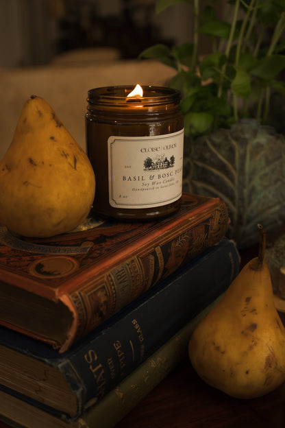 Basil and Bosc Pear Candle