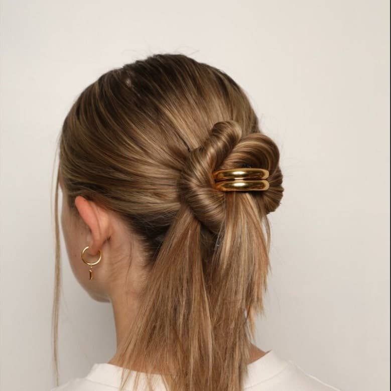 Gold Cuff Hair Tie
