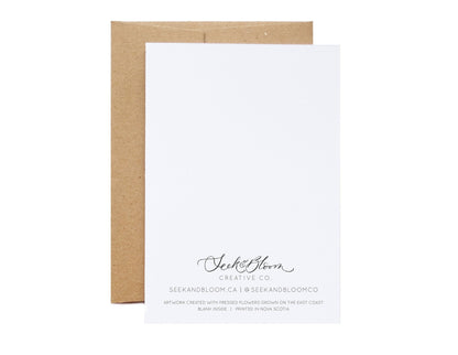 Newfoundland Flower Map Greeting Card