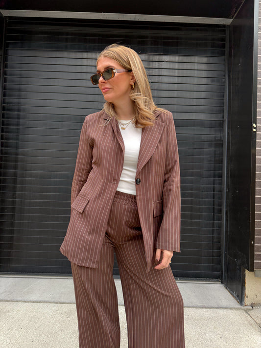 Claudia Pin Stripe Blazer