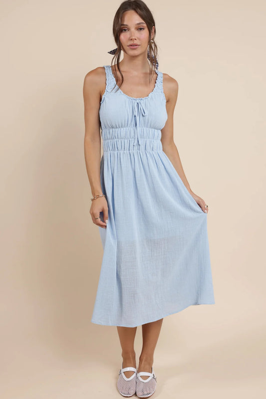 So Cal Scrunchy Midi Dress