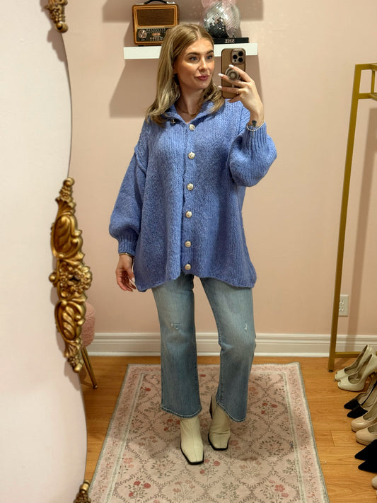 Breanna Cardigan in Deep Lavender