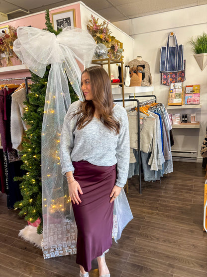 Catalpa Sweater in Grey