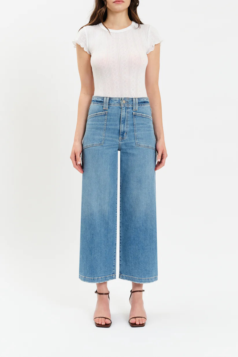 Valley Girl Wide Leg Ankle Jean