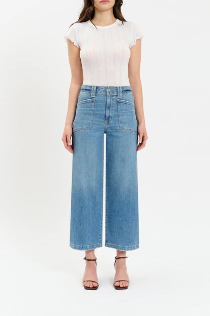 Valley Girl Wide Leg Ankle Jean