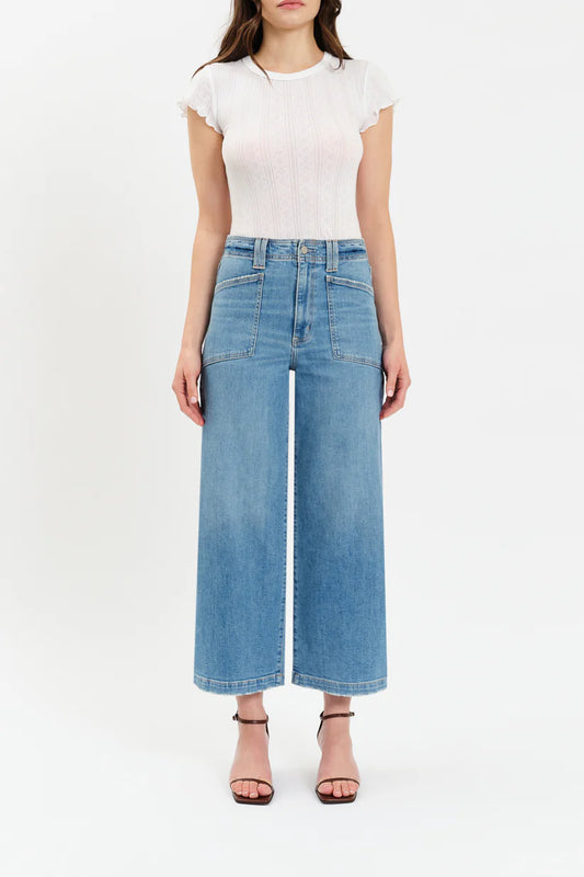 Valley Girl Wide Leg Ankle Jean