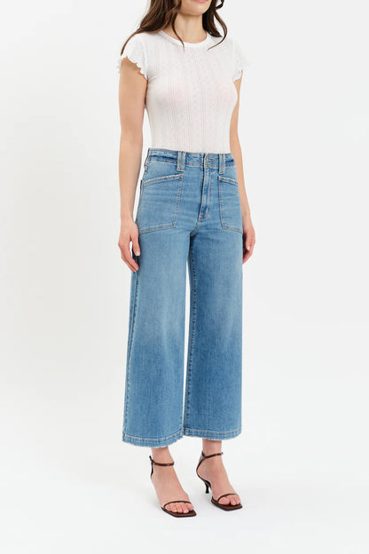 Valley Girl Wide Leg Ankle Jean