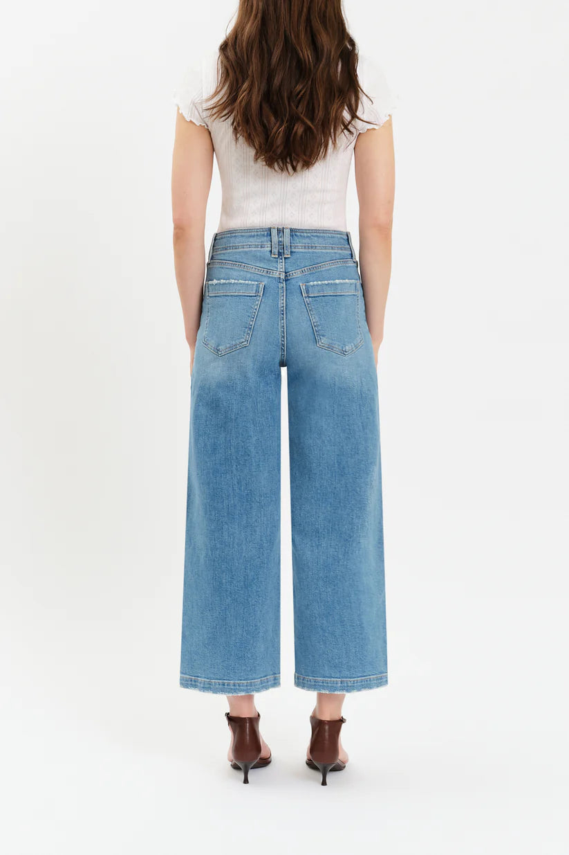 Valley Girl Wide Leg Ankle Jean