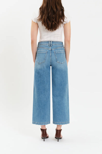Valley Girl Wide Leg Ankle Jean