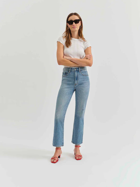Soho High Rise Ankle Flare Jeans
