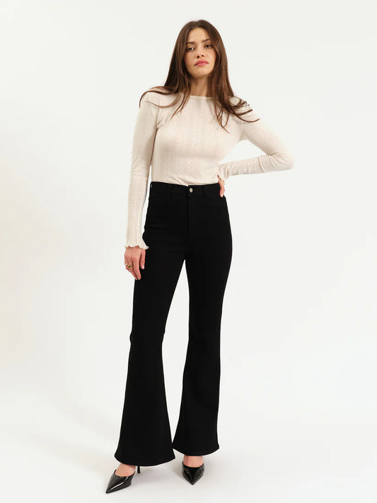 Sunset Flare Jeans in Black