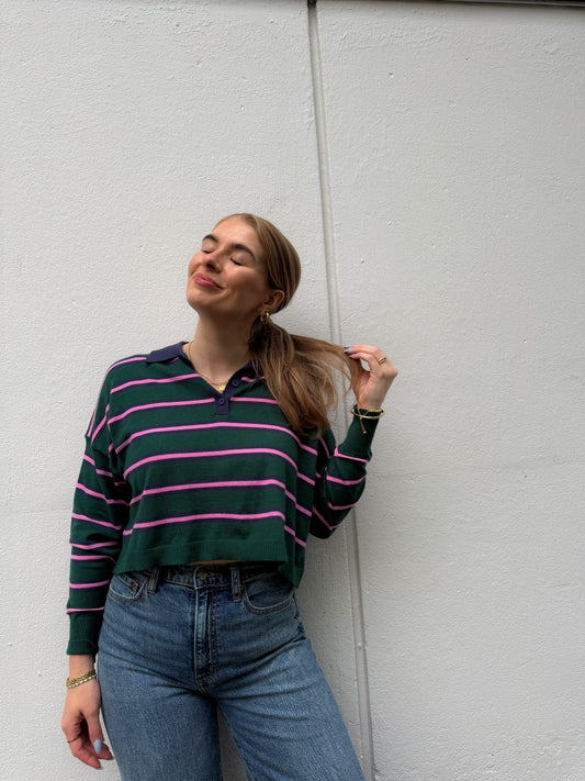 Elbrus Striped Polo Sweater