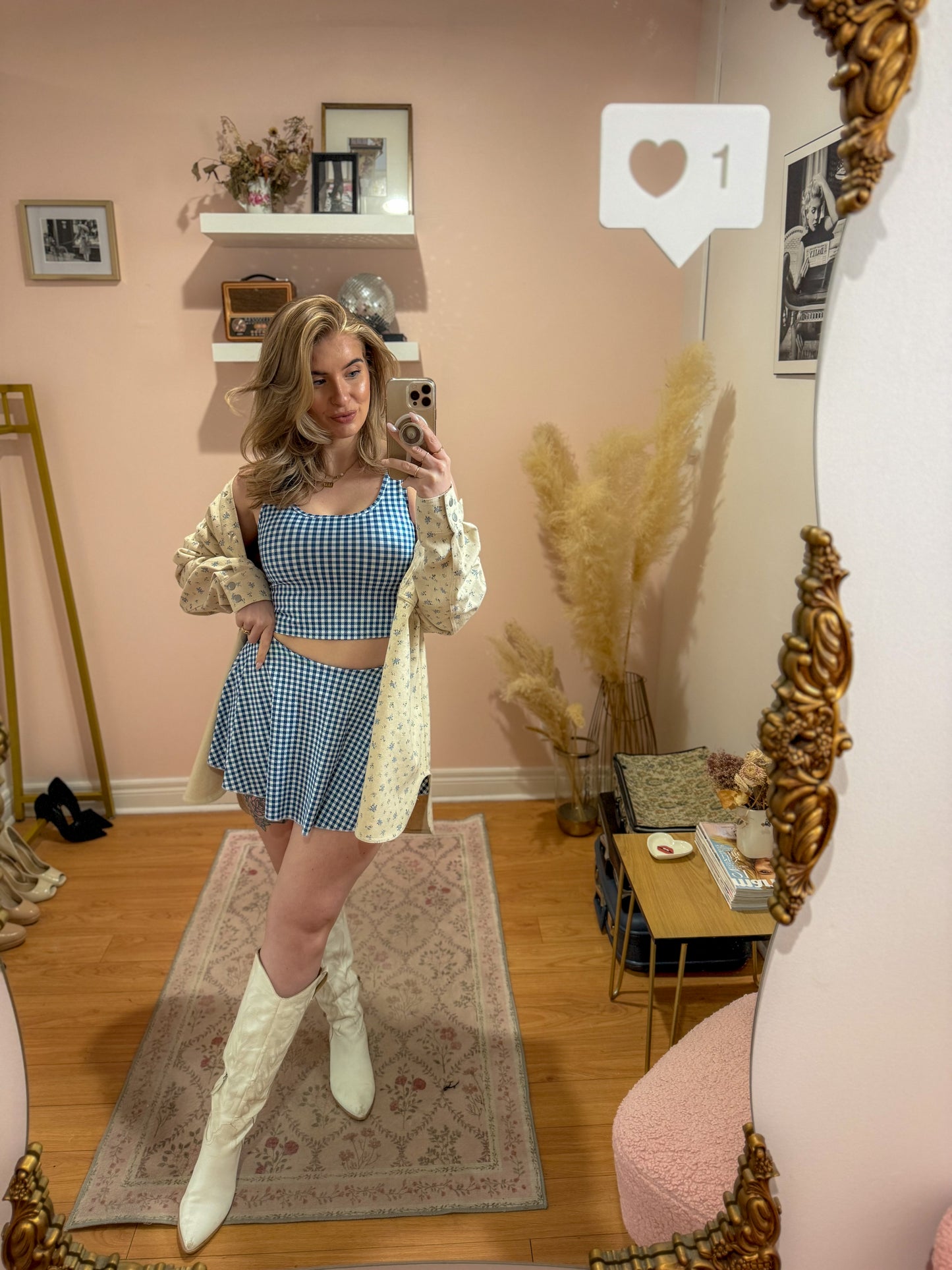 Check Yourself Cropped Top