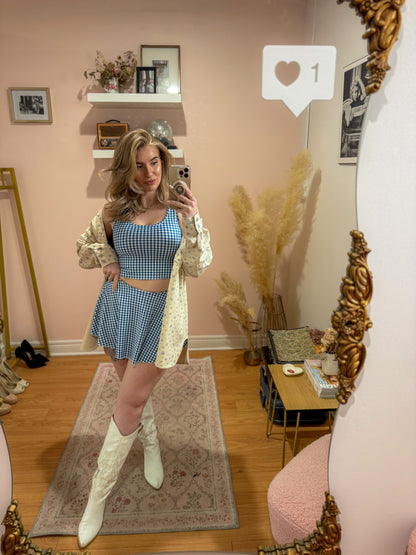 Check Yourself Cropped Top