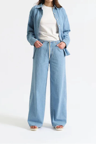 Madison Mid Rise Wide Leg Jean