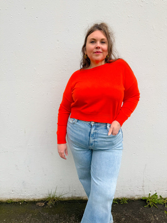 Polly Sweater in Orange